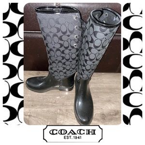 Coach Rain Boots Size 8